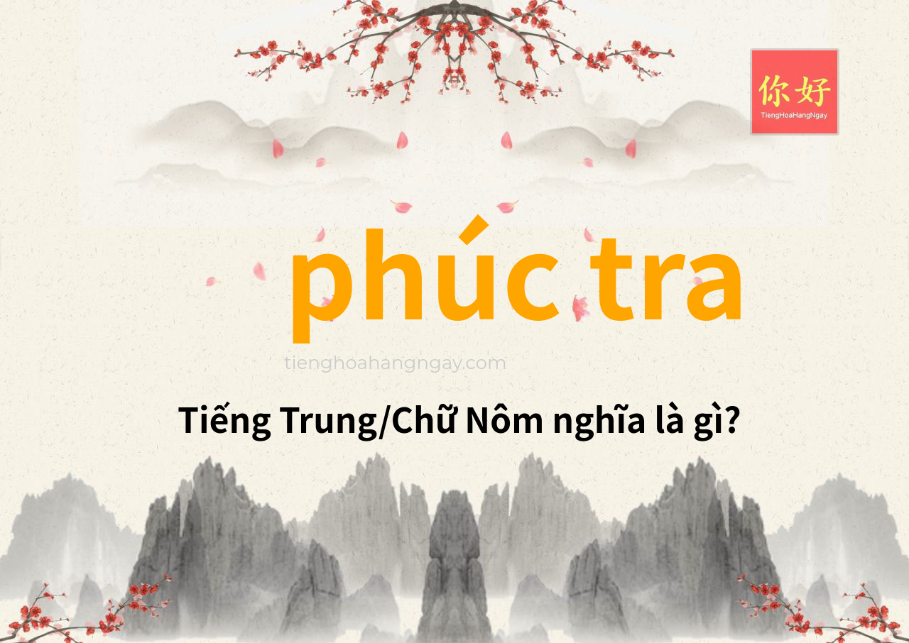 phúc tra tiếng Trung là gì?